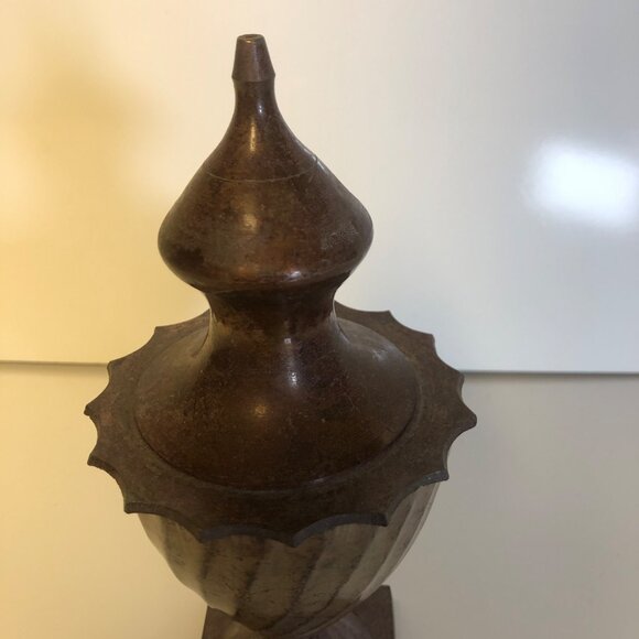 Elegant Expressions Decorative Metal Urn Vase With Lid BS96509PS Vintage 1999 - Picture 3 of 7